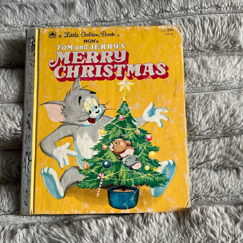 💜 Tom and Jerry Merry Christmas A Little Golden Book